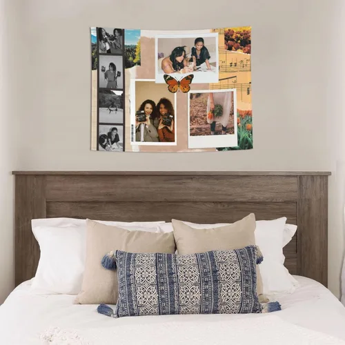 Vista 4 de BHSHOH Tapiz de fotos personalizado, telón de fondo personalizado, manta para colgar en la pared, para dormitorio, sala de estar, decoración
