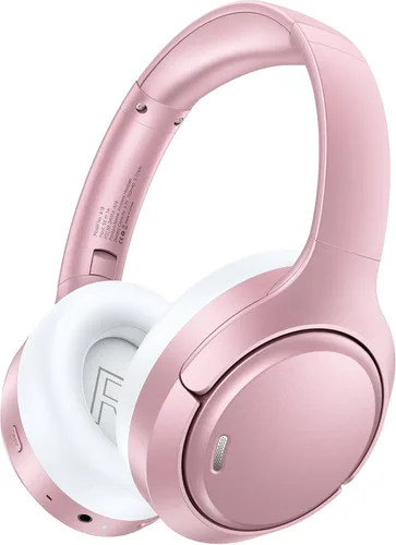 Vista 11 de Auriculares híbridos con cancelación activa de ruido, 120 horas de reproducción 6 ENC, micrófono de llamada transparente, auriculares inalámbricos