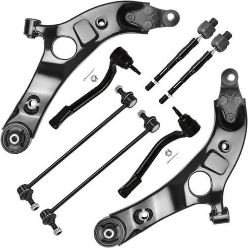 Vista 373 de Detroit Axle - Kit de brazos de control de extremo de 8 piezas para Toyota 2001-2003 Highlander 2002-2003 Camry Lexus ES300, 2 conjuntos de brazos