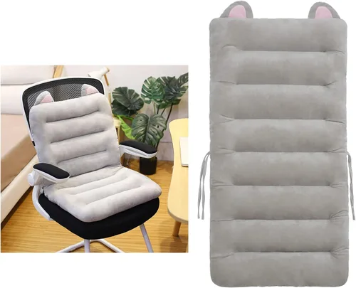 Vista 11 de ELFJOY Cojín para silla de escritorio para silla de dormitorio con respaldo Rosa Hot