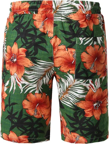 Vista 6 de Jogal - Camisa hawaiana de manga corta con botones para hombre