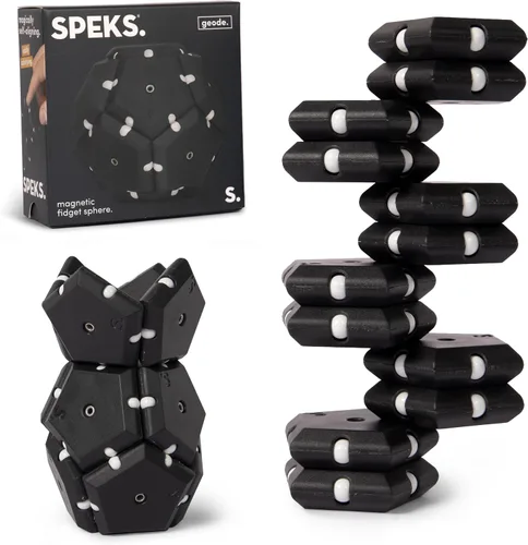 Vista 8 de Speks Geode - Juguete magnético antiestrés, juguete de escritorio sensorial para adultos y adolescentes de 14 años en adelante, regalo