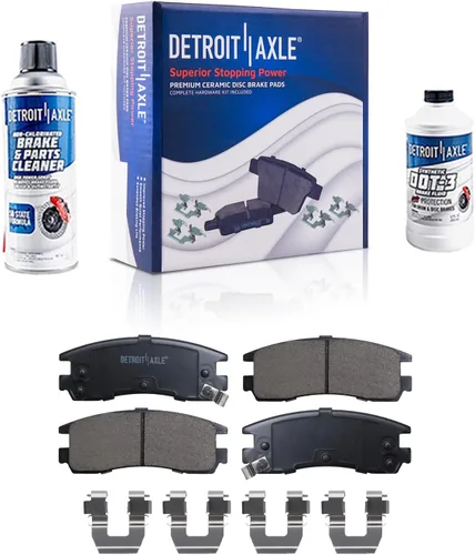Vista 113 de Detroit Axle - Pastillas de Freno Delantero Izquierdo Reemplazo de Pinza de Disco para Ford Fusion Mazda 6 Lincoln MKZ Mercury Milan 2006-2012