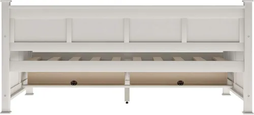 Vista 8 de Bellemave Marco de sofá cama individual con cajones de almacenamiento, plataforma de madera, sofá cama capitán para niños, dormitorio, sala de estar