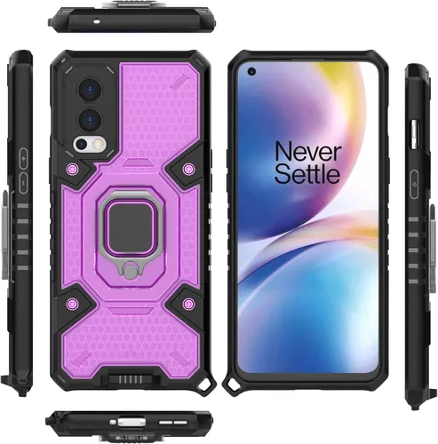 Vista 38 de Funda para 1+ Nord 2 5G, funda para OnePlus Nord 2 5G con funda de soporte, color azul