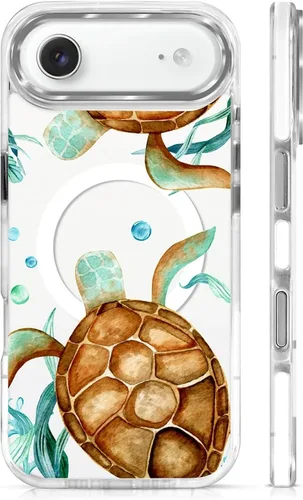 Vista 116 de Funda para iPhone 13 Pro, transparente con bonito patrón de tiburón azul, compatible con Magsafe funda protectora suave para mujeres y niñas (blanco)