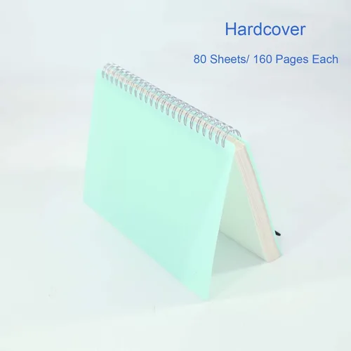 Vista 3 de Paquete de 3 cuadernos con espiral y viñetas punteadas A5 con papel grueso de 120 gsm, cuaderno de cuadrícula de puntos con espiral con tapa dura