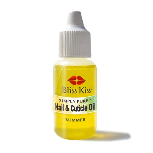 Vista 4 de Bliss Kiss Edición limitada de temporada Simply Pure Nail Oil Dropper Candy Cane Aroma