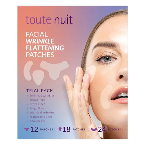 Vista 12 de Toute Nuit - Parches antiarrugas, cinta facial, forma de Y, evita líneas fruncidas, frente y alrededor de los labios, 20 parches