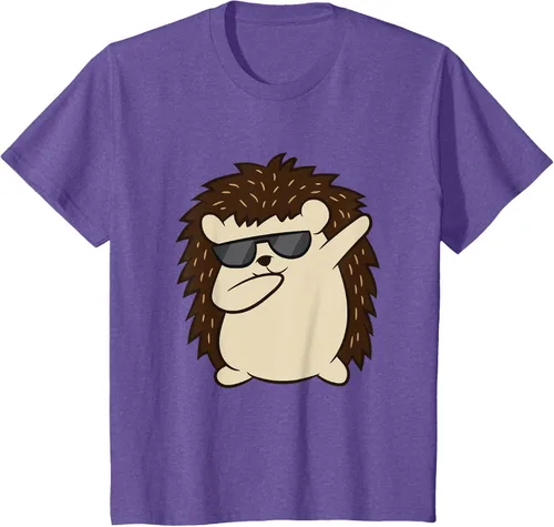 Vista 59 de Dabbing Hedgehog Funny Hedgehog Camiseta S