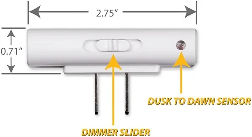 Vista 4 de Luz nocturna LED regulable, impresión rústica de oso negro, enchufable con sensor de atardecer a amanecer, brillo ajustable, ideal para baño