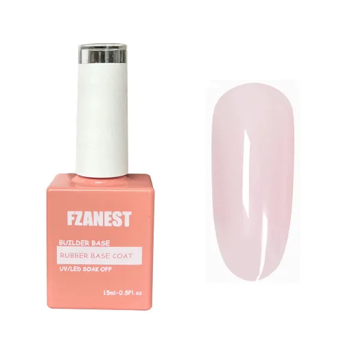 Vista 18 de FZANEST Gel constructor de base de goma para uñas, esmalte de gel de color transparente, capa base de goma elástica para extensión de engrosamiento