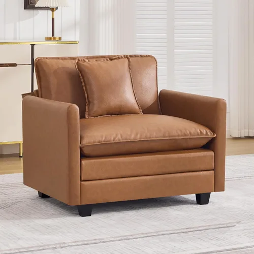 Vista 43 de Sofá modular en forma de nube de 113 pulgadas, sofás de asiento profundo de gran tamaño para sala de estar, sofá modular tapizado de chenilla
