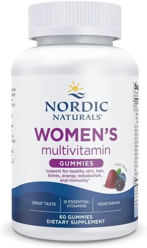 Vista 5 de Nordic Naturals Gomitas multivitamínicas para hombre, bayas mixtas, 60 gomitas - Apoyo para huesos saludables, vasos sanguíneos, energía e inmunidad
