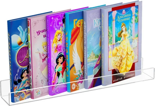 Vista 13 de NIUBEE Estanterías flotantes de acrílico de 16.5 pulgadas, paquete de 2, estantes de pared modernos transparentes para niños/niños, estantes