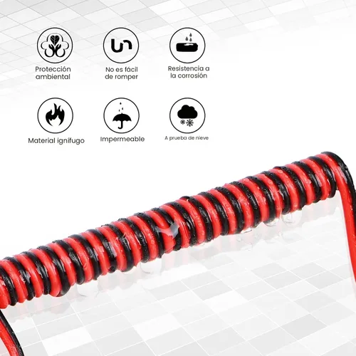 Vista 4 de Cable de extensión LED AWG de calibre 22 de 65.6 pies y 12 conectores de cable de 3 vías, conector en T de bajo voltaje, conectores de cable
