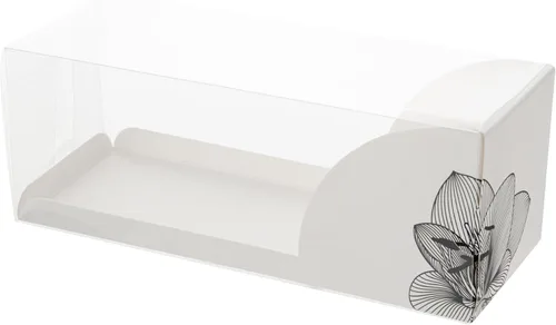 Vista 18 de Restaurantware Caja rectangular de plástico transparente Eclair, 100 unidades Naranja