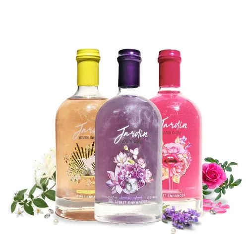 Vista 15 de Jardin - Set de regalo - Mezcladores de cóctel de alta calidad - Jarabes sin azúcar - Potenciador de espíritu brillante para cócteles y cócteles