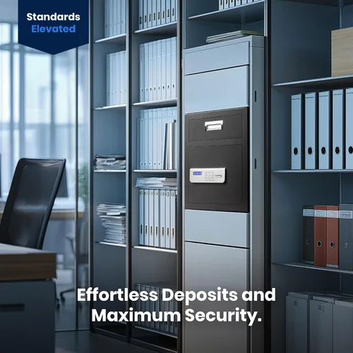 Vista 8 de Viking Security Safe - Paquete seguro de depósito de oficina grande y protección personal