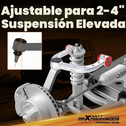 Vista 2 de maXpeedingrods Brazo de control de aluminio de elevación de 2-4 pulgadas para F-150 2004-2020, para Ford Expedition Navigator 2006-2022, brazos