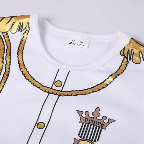 Vista 3 de Zusnxaxe Traje de Navidad para bebés y niñas, uniforme de astronauta médico, disfraz de príncipe con sombrero