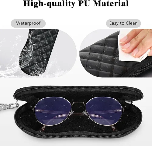 Vista 182 de MoKo - Estuche suave, ultra ligero, de neopreno, para lentes de sol, con cremallera y clip para cinturón