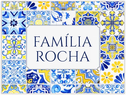 Vista 4 de Azulejos Portugal personalizados, decoración de letreros familiares, decoraciones de azulejos portugueses, ideas de regalo para el hogar, regalo