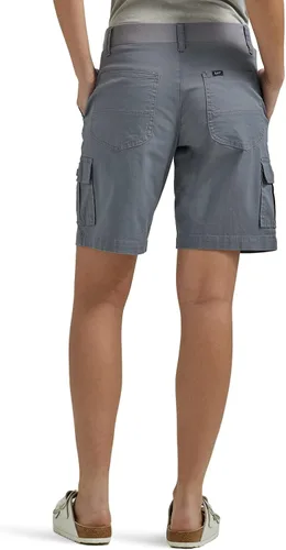 Vista 3 de Lee Bermudas tipo cargo para mujer Petite Flex-to-go de tiro medio, ajuste relajado