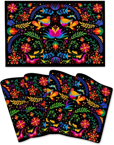 Vista 11 de Juego de 4 manteles individuales de mármol negro y dorado, lavables, antideslizantes, resistentes al calor, color dorado y negro gris, manteles