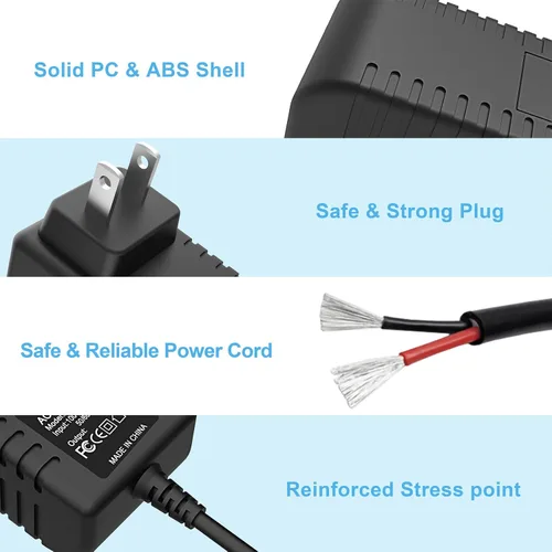 Vista 5 de Adaptador de 12 V CA/CC compatible con ONN. Watch 4K Google TV Streaming Device Negro 100135769 (Nuevo 2024) 12VDC DC12V 12voltios 12.0 voltios