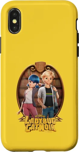 Vista 5 de Funda para iPhone 13 Miraculous Ladybug and Cat Noir The Movie Marinette Adrien