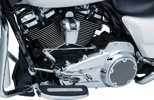 Vista 3 de Kuryakyn 6413 Accesorio de acento de motocicleta: cubierta principal interior de precisión para motocicletas Harley-Davidson 2017-19, cromo