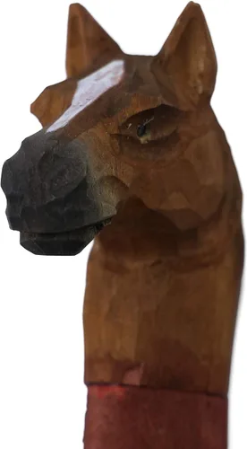 Vista 2 de Bastones de animales de madera de moda occidental (caballo)