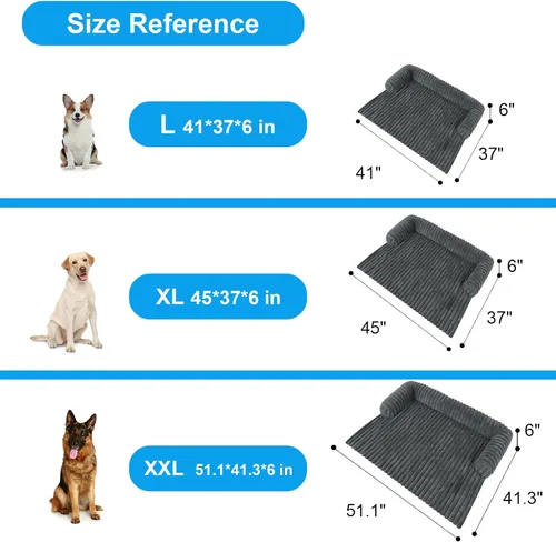 Vista 7 de Wn's Day Cama Lujosa de Sofá para Perros, Funda Calmante Lavable de Sofá para Perros, Protector de Sofá Removible para Perros, Cama de Sofá
