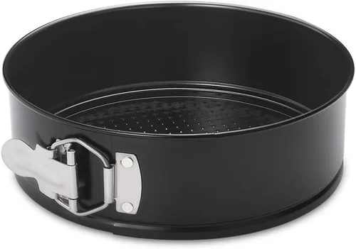 Vista 8 de Hiware Juego de sartenes de forma de resorte de 4 pulgadas - 4 piezas de sartén antiadherente pequeña para mini tartas de queso, pizzas y quiches