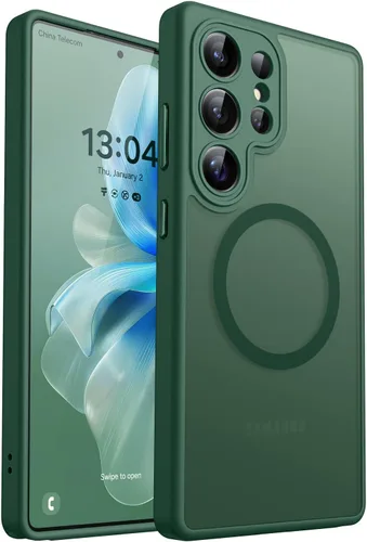 Vista 75 de CANSHN Funda diseñada para Samsung Galaxy A16-5G [protección completa de la cámara] [compatible con Magsafe] funda protectora trasera translúcida