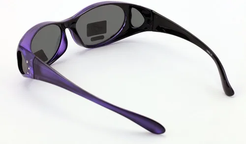 Vista 3 de V.W.E. Gafas de sol polarizadas para mujer, con diamantes de imitación, marco rectangular, con forma de corazón, 2.36 pulgadas