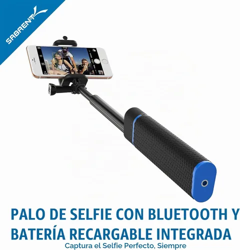 Vista 2 de SABRENT Bluetooth Selfie Stick con cargador de batería incorporado de 5200mAh (GR-SSTK)