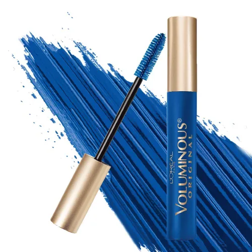 Vista 3 de L'Oréal Paris Makeup - Máscara de pestañas Voluminous Original, azul cobalto, 0.26 onzas líquidas y maquillaje Voluminous Lash Boosting Conditioning