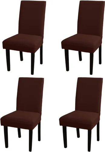 Vista 11 de Funda protectora para silla de comedor, lavable, extraíble, de elastano