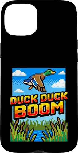 Vista 9 de Funny Duck Hunting Pixel Art Retro Gamer 8-Bit Arcade Boom Caso para iPhone 16