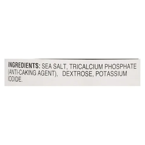 Vista 3 de Sal marina de hain - Yodada - Caja de 8 - 21 oz