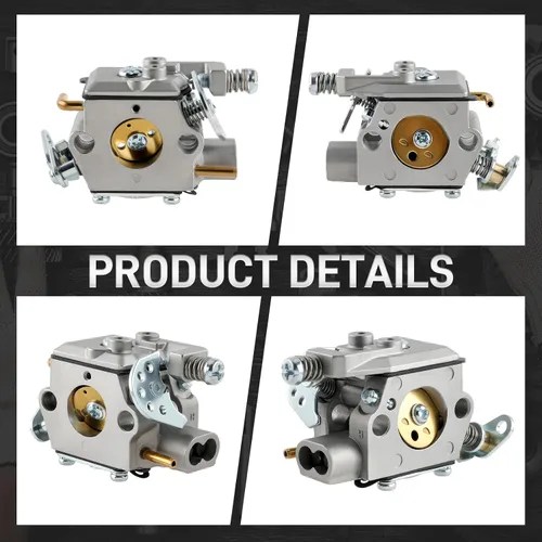 Vista 2 de 309376002 Carburador para motosierra de gas Ryobi RY3714 RY3716 Carb with Gasket Fuel Filter Fuel Line Hose Spark Plug Primer Bulb Adjustment Tool