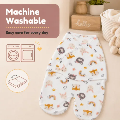 Vista 8 de EVERYDAY KIDS Manta envolvente para bebés de 0 a 3 meses para niños y niñas