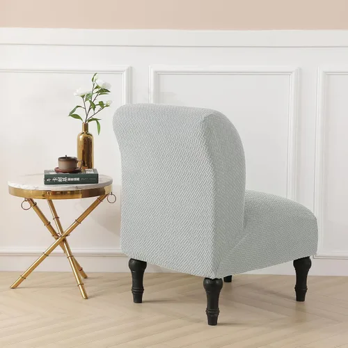 Vista 9 de JIAN YA NA Funda para Silla de Acento sin Brazos, Funda Elástica para Silla sin Brazos de Spandex, Fundas para Sillas sin Brazos, Funda para Silla