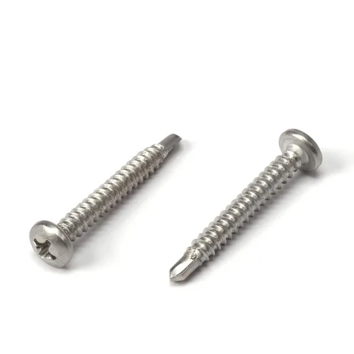 Vista 40 de THE CIMPLE CO Tornillo autoroscante de cabeza combinada #8, 1 pulgada de longitud, acero inoxidable 410 con cabeza hexagonal y Phillips, tornillo