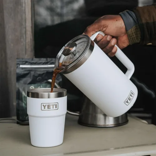 Vista 6 de YETI Rambler - Cafetera de prensa francesa de 34 onzas, color rojo rescate