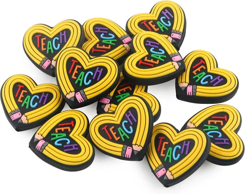 Vista 10 de Sunrony 20 cuentas focales de silicona para hacer llaveros, cuentas de silicona focales de personajes navideños a granel para bolígrafos, pulseras