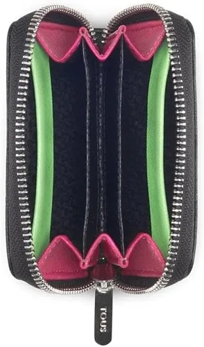 Vista 2 de TOUS Bolso cambiador de vinilo impermeable para mujer, Negro -, Dubái Saffiano