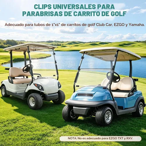 Vista 5 de Clips universales de retención para parabrisas EZGO CLUB CAR YAMAHA, juego de 2